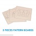 Wooden Building Blocks Set of 120 with 10 Board Template Patterns Educational Building Blocks 120 Count Assorted Color Stackable Puzzle B073V6S8NN